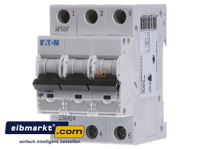 Front view Eaton (Installation) 236404 Miniature circuit breaker 3-p B40A
