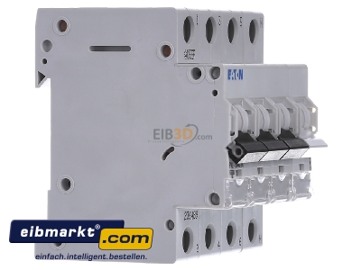 View on the left Eaton (Installation) PXL-B40/3N Miniature circuit breaker 3-p B40A
