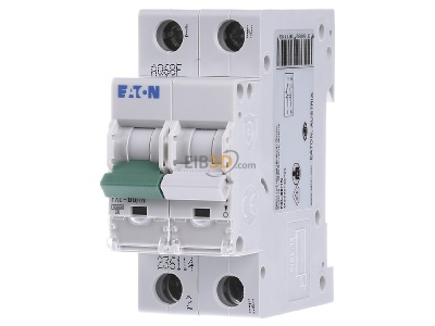 Front view Eaton PXL-B6/1N Miniature circuit breaker 2-p B6A 
