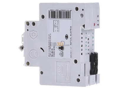 View on the right Eaton PXL-B6/1N Miniature circuit breaker 2-p B6A 
