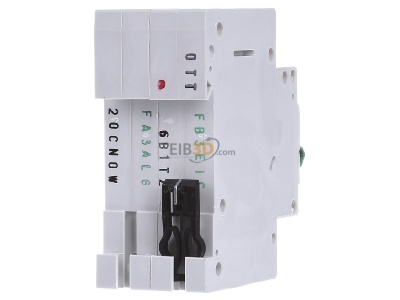 Back view Eaton PXL-B6/1N Miniature circuit breaker 2-p B6A 
