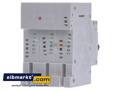 Back view Eaton (Installation) PXL-B6/3 Miniature circuit breaker 3-p B6A 
