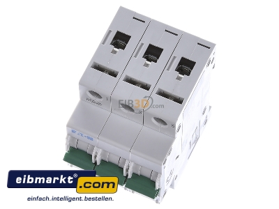 View up front Eaton (Installation) PXL-B6/3 Miniature circuit breaker 3-p B6A 
