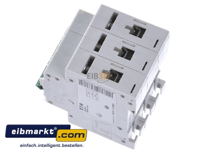 View top right Eaton (Installation) PXL-B6/3 Miniature circuit breaker 3-p B6A 
