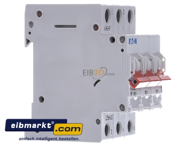 View on the left Eaton (Installation) PXL-C10/3 Miniature circuit breaker 3-p C10A
