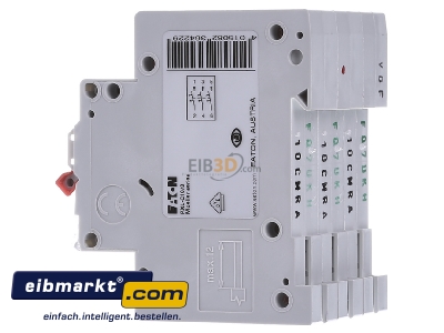 View on the right Eaton (Installation) PXL-C10/3 Miniature circuit breaker 3-p C10A
