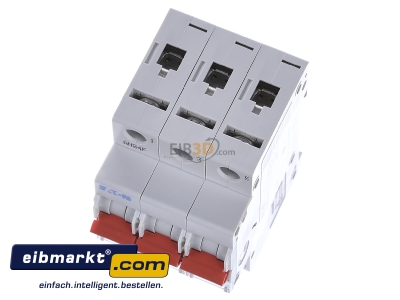 View up front Eaton (Installation) PXL-C10/3 Miniature circuit breaker 3-p C10A
