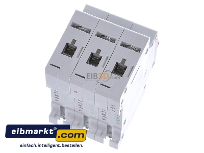 Top rear view Eaton (Installation) PXL-C10/3 Miniature circuit breaker 3-p C10A
