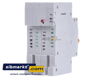 Back view Eaton (Installation) PXL-C13/1N Miniature circuit breaker 1-p C13A 
