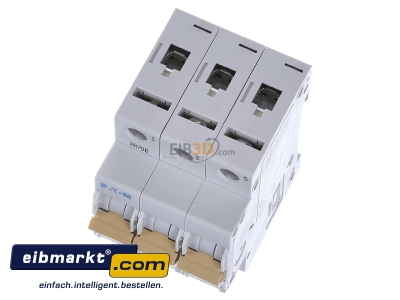 Ansicht oben vorne Eaton (Installation) PXL-C13/3 LS-Schalter m.Beschrift. C 13A, 3p 