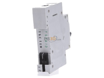 Back view Eaton PXL-C16/1 Miniature circuit breaker 1-p C16A 
