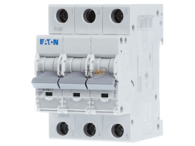 Front view Eaton PXL-C16/3 Miniature circuit breaker 3-p C16A 
