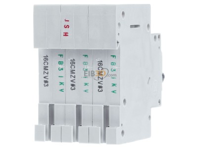 Back view Eaton PXL-C16/3 Miniature circuit breaker 3-p C16A 
