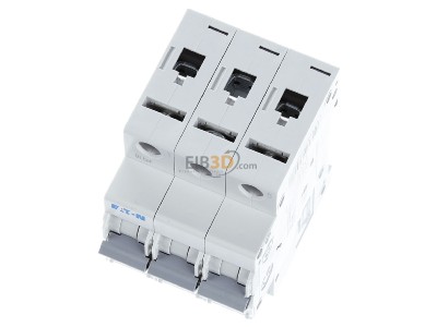 View up front Eaton PXL-C16/3 Miniature circuit breaker 3-p C16A 
