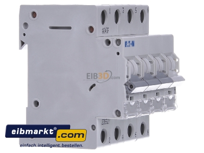 View on the left Eaton (Installation) PXL-C16/3N Miniature circuit breaker 3-p C16A

