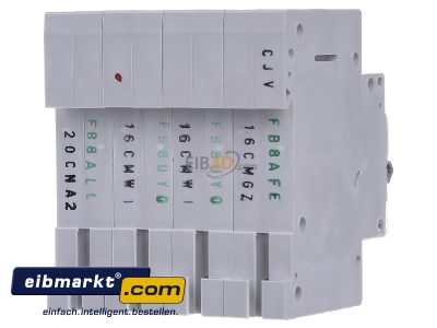 Ansicht hinten Eaton (Installation) PXL-C16/3N LS-Schalter m.Beschrift. C 16A, 3p+N 