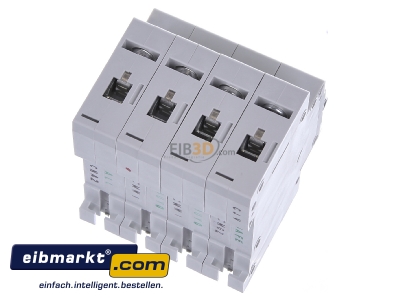 Top rear view Eaton (Installation) PXL-C16/3N Miniature circuit breaker 3-p C16A
