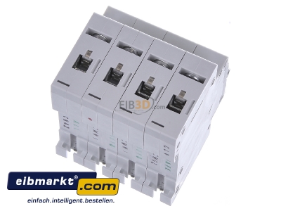 Ansicht oben hinten Eaton (Installation) PXL-C16/3N LS-Schalter m.Beschrift. C 16A, 3p+N 