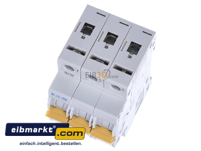 Ansicht oben vorne Eaton (Installation) PXL-C25/3 LS-Schalter m.Beschrift. C 25A, 3p 