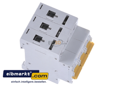 Ansicht oben links Eaton (Installation) PXL-C25/3 LS-Schalter m.Beschrift. C 25A, 3p 