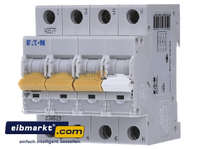 Frontansicht Eaton (Installation) PXL-C25/3N LS-Schalter m.Beschrift. C 25A, 3p+N 