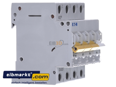 Ansicht links Eaton (Installation) PXL-C25/3N LS-Schalter m.Beschrift. C 25A, 3p+N 