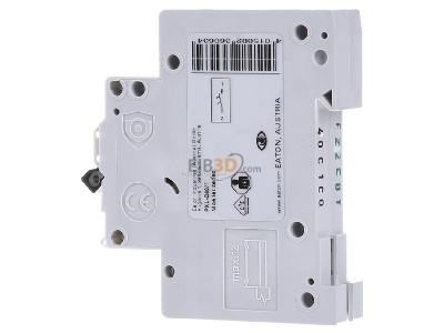 View on the right Eaton PXL-C40/1 Miniature circuit breaker 1-p C40A 
