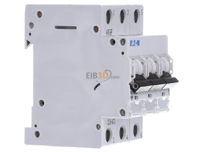 Ansicht links Eaton PXL-C40/3 LS-Schalter m.Beschrift. C 40A, 3p 