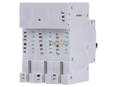 Ansicht hinten Eaton PXL-C40/3 LS-Schalter m.Beschrift. C 40A, 3p 