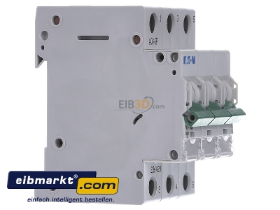 Ansicht links Eaton (Installation) PXL-C6/3 LS-Schalter m.Beschrift. C 6A, 3p 