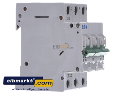 View on the left Eaton (Installation) PXL-C6/3 Miniature circuit breaker 3-p C6A
