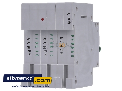 Back view Eaton (Installation) PXL-C6/3 Miniature circuit breaker 3-p C6A
