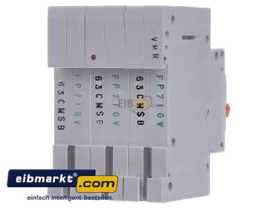 Back view Eaton (Installation) PXL-C63/3 Miniature circuit breaker 3-p C63A
