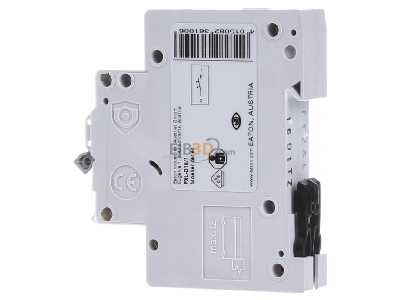 Ansicht rechts Eaton PXL-D16/1 LS-Schalter m.Beschrift. D 16A, 1p 
