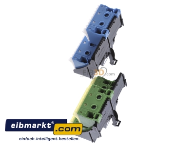 Ansicht oben rechts Hager FZ384 PE/N-Klemme m.Trger 2x28 Quick-Connect 