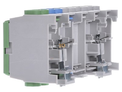 View on the right Hager KH45A Power distribution block (rail mount) 
