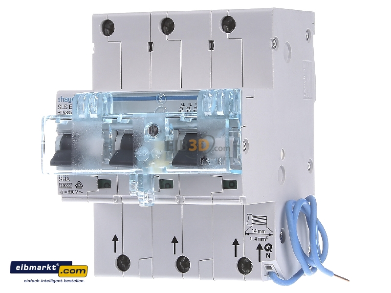 Hager SLS-Schalter HTN335E IP20 Hauptleitungsschutzschalter SLS-Schalter 