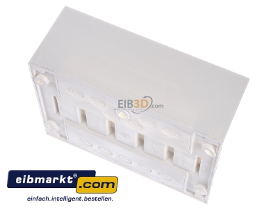 Top rear view Hager GD110N Surface mounted distribution board 180mm
