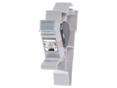 Frontansicht Hager TN002S Patchmodul RJ45 Kategorie 6 STP, 