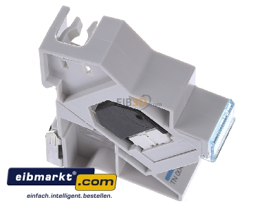 Ansicht oben links Hager TN004S Patchmodul RJ45 CAT5e UTP 