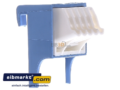 View on the left Hager VZ455N (VE10) Rail terminal bar 1-p screwless clamp 
