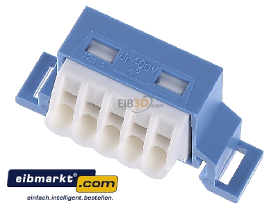 Ansicht oben vorne Hager VZ456N (VE10) N-Klemme Volta QC, fr Hutschiene VZ456N (Inhalt: 10)