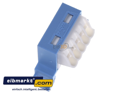 Ansicht oben links Hager VZ456N (VE10) N-Klemme Volta QC, fr Hutschiene VZ456N (Inhalt: 10)