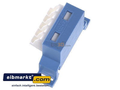 Ansicht oben rechts Hager VZ456N (VE10) N-Klemme Volta QC, fr Hutschiene VZ456N (Inhalt: 10)