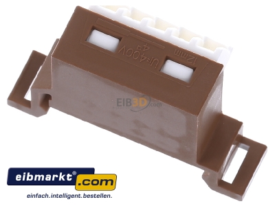 Top rear view Hager VZ456P (VE10) Rail terminal bar
