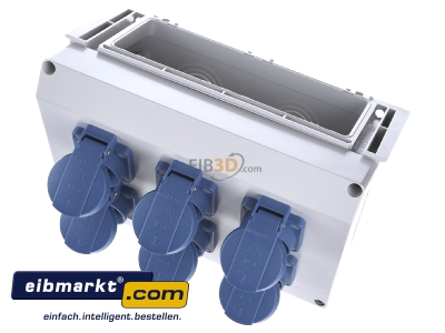 Ansicht oben vorne Hensel FP CB 218 FP Connection Box fr den Gerteeinbau 