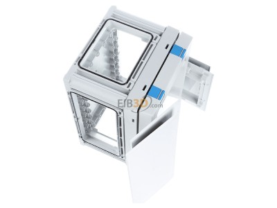 Ansicht oben links Hensel FP 0121 ENYSTAR-Leergehuse 216x126x136mm 