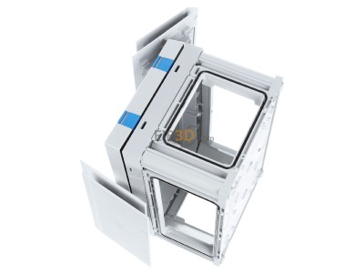 Ansicht oben rechts Hensel FP 0121 ENYSTAR-Leergehuse 216x126x136mm 