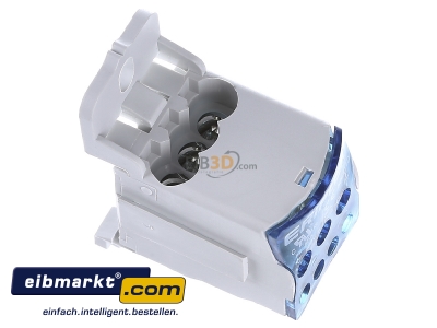 View top left Erico UD 80A Rail terminal bar 1-p screw clamp 
