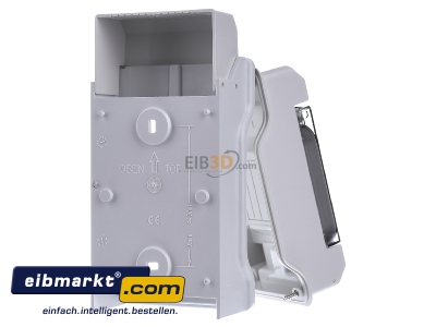 Back view Hensel KV PC 9103 Surface mounted distribution board 197mm
